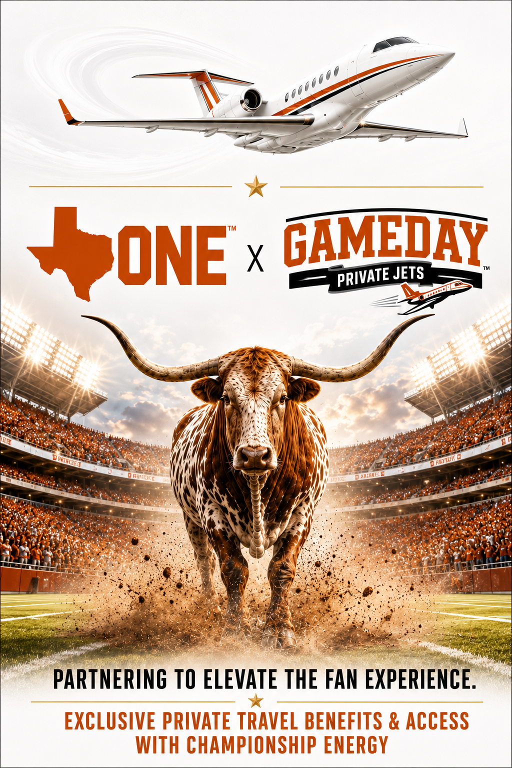 Texas One Game Day Private Jets Partnership