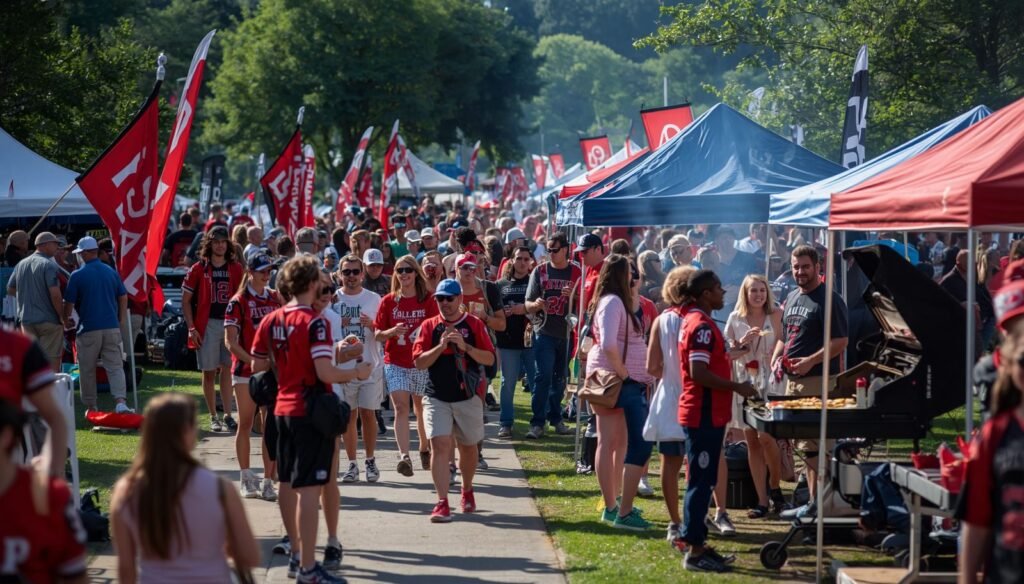 tailgating at college football games